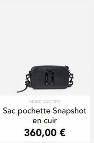 MARC JACOBS  Sac pochette Snapshot en cuir  360,00 € 