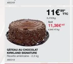 gâteau au chocolat signature