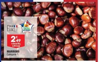 origine  france  249  100  каськ  marrons catégorie 1.  fruits legumes  france  