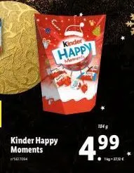 kinder happy moments  w/417004  kinder  happy  moments  184  1kg -2712 € 