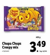 CREEPY Chupa Mix Chips  Chupa Chups Creepy mix  THE CREEPS  400 g  349 