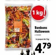 1 kg!  Bonbons Halloween  10040  Le paquet de 1 kg  47⁹ 