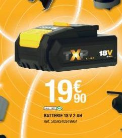 19%  BEREND  BATTERIE 18 V 2 AH Ret. 5059340349961  18V  a 