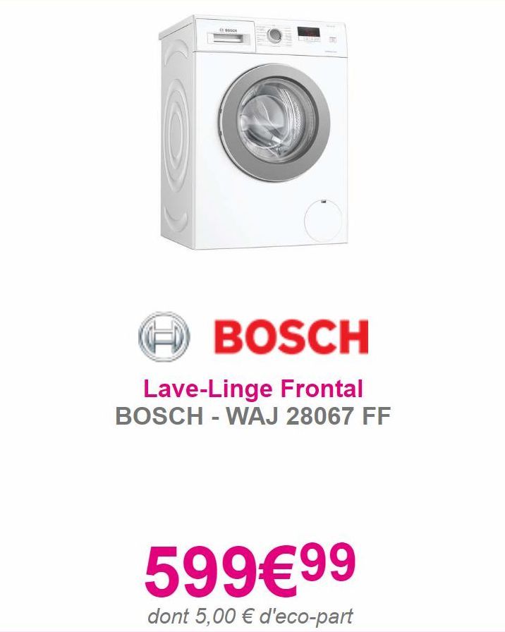 lave-linge Bosch