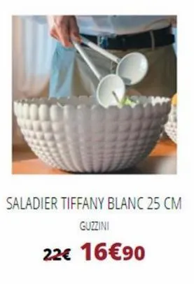saladier tiffany blanc 25 cm  guzzini  22€ 16€90 