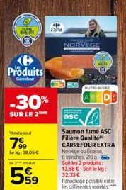 saumon fumé Carrefour