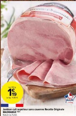 jambon cuit madrange