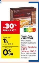 toasts Carrefour