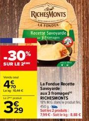 fondue RichesMonts