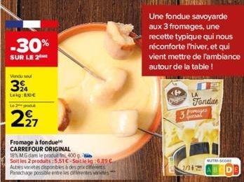 fondue Carrefour