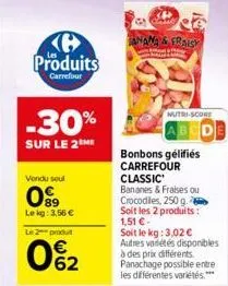 bonbons gélifiés carrefour