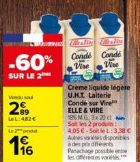 crème liquide Elle & Vire