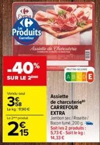 charcuterie carrefour