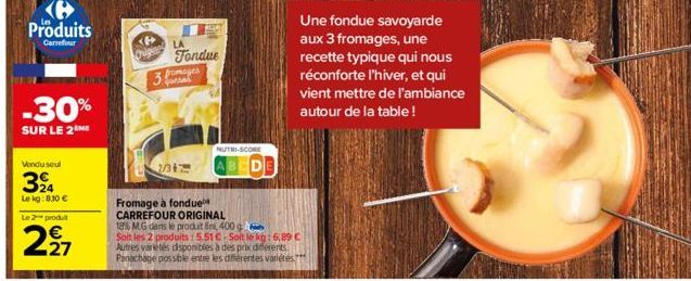 fondue Carrefour