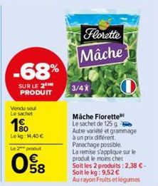 sachet Florette