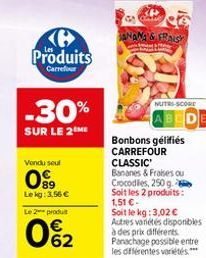 bonbons gélifiés Carrefour