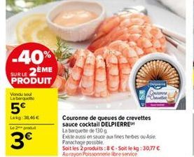 queues de crevettes Delpierre