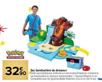 R.KÉMAY  32%  290 Sac bandoulière du dresseurs monde Pokémon Corcent le  sac bandoulière du desseur transformable 1fqurine Pikachu Son Compatible avec les figurines Base Pokemon 5 ou 8 cm Des 4 am 