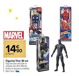 MARVEL 14%  Figurine Thor 30 cm Figurine titan artiodée et inspirée des fins Marvel Existe en plusieurs modeles  Premens 