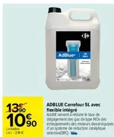 AdBlue flexible intégré CARREFOUR : le bidon de 5L à Prix Carrefour