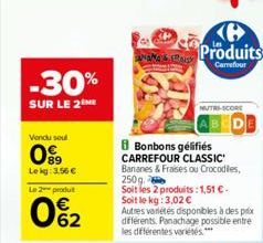 bonbons gélifiés Carrefour