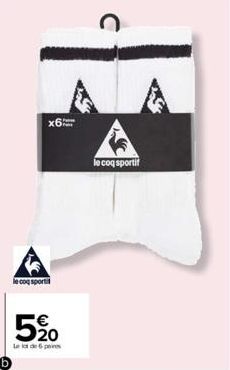 le coq sporti  5%0  Let de 6  le coq sportif  