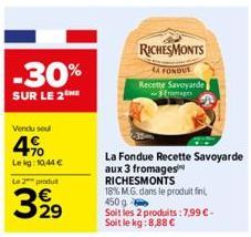 fondue RichesMonts