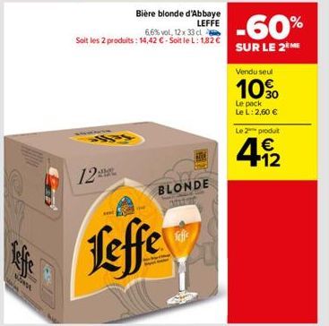 bière blonde Leffe