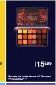 guide  troget  115 €99  palette de fard game of thrones re 