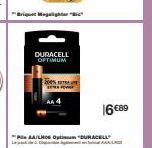 DURACELL OPTIMUM  Pe AA/LROS Opti"DURACELL  16€89 