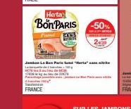 Jambo Le Bon Past Laa  Tan FRANCE  Herta  Bon PARIS -50%  3000 NITAINE 