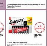 Energizer  100%  PAA/LR Sergize  OFFERTES  18 €29 