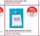 4 couleurs Stine "B"  #cle  BLOCK FIGHES BRISTOL Haza  -50% 2410  ww  Ble de fiches Brichetard" 