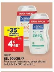 gel douche Sanex