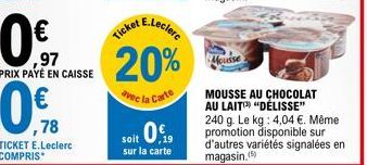 mousse E.Leclerc