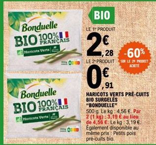 haricots verts Bonduelle