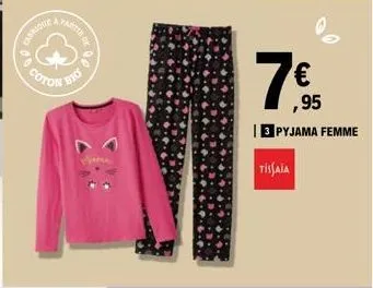 ca vartir of  fabrique  coto  coton bio  marce  ,95  3 pyjama femme  tissaia 