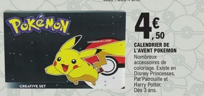 calendrier de l'Avent Pokemon