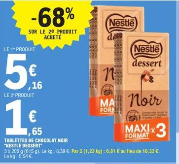 chocolat noir Nestlé