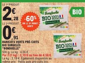 haricots verts Bonduelle