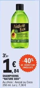 nature вож  -40% €de reduction  immediate 