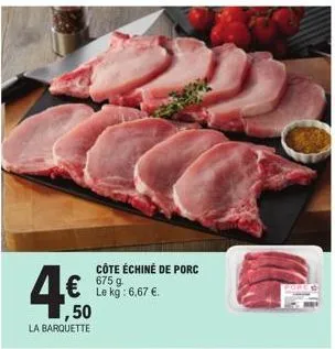 échine de porc 