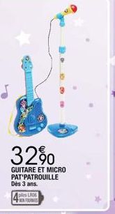 4018  32%  GUITARE ET MICRO PAT PATROUILLE Dès 3 ans.  ALR36 