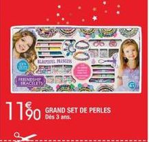 BLAUTUL MISCE  FRIENDSHIP BRACELETS  11% S  Dès 3 ans.  SET DE PERLES  RES 