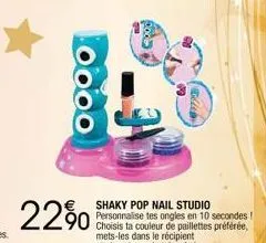 0000  2290  shaky pop nail studio personnalise tes ongles en 10 secondes ! couleur de paillettes préférée,  mets-les dans le récipient 