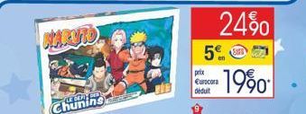 NARUTO  Chunins  24%  5€  prix €urocora déduit  1990 