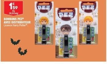 199  45  125.33  BONBONS PEZ  AVEC DISTRIBUTEUR Licence Harry Potter".  PEZO 