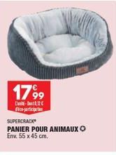 1799  L'-0,12€ fico-participation  SUPERCRACK  PANIER POUR ANIMAUX Env. 55 x 45 cm. 