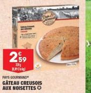 2,59  329 BNCli  PAYS GOURMAND GATEAU CREUSOIS AUX NOISETTES Ⓒ 