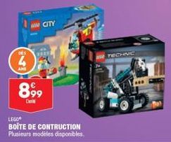 DES  4  ANS  899  CITY  LEGO®  BOITE DE CONTRUCTION Plusieurs modèles disponibles.  TECHNIC 